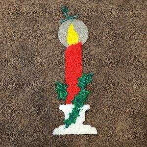 Vintage Melted Plastic Popcorn Candle